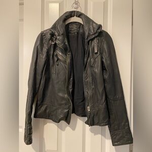 All Saints Leather Jacket- size 2 - 100% leather